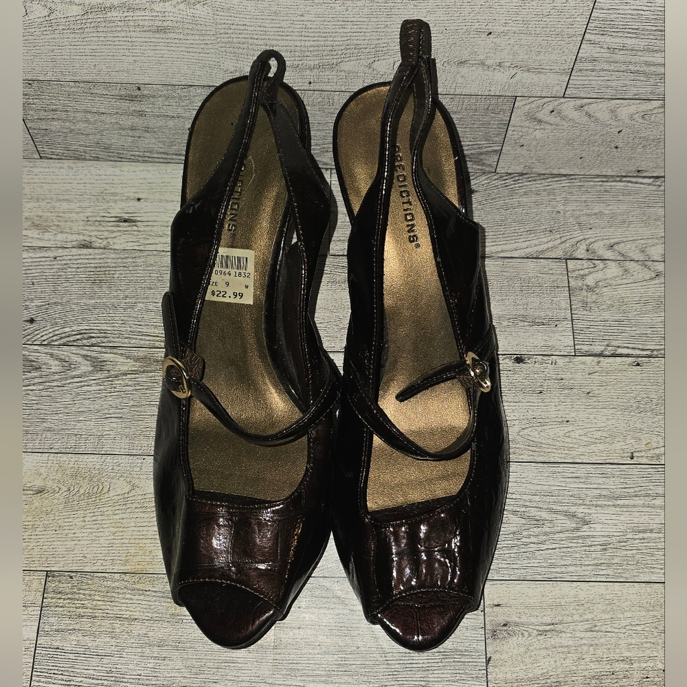 Predictions Brown Heels Elegant Design